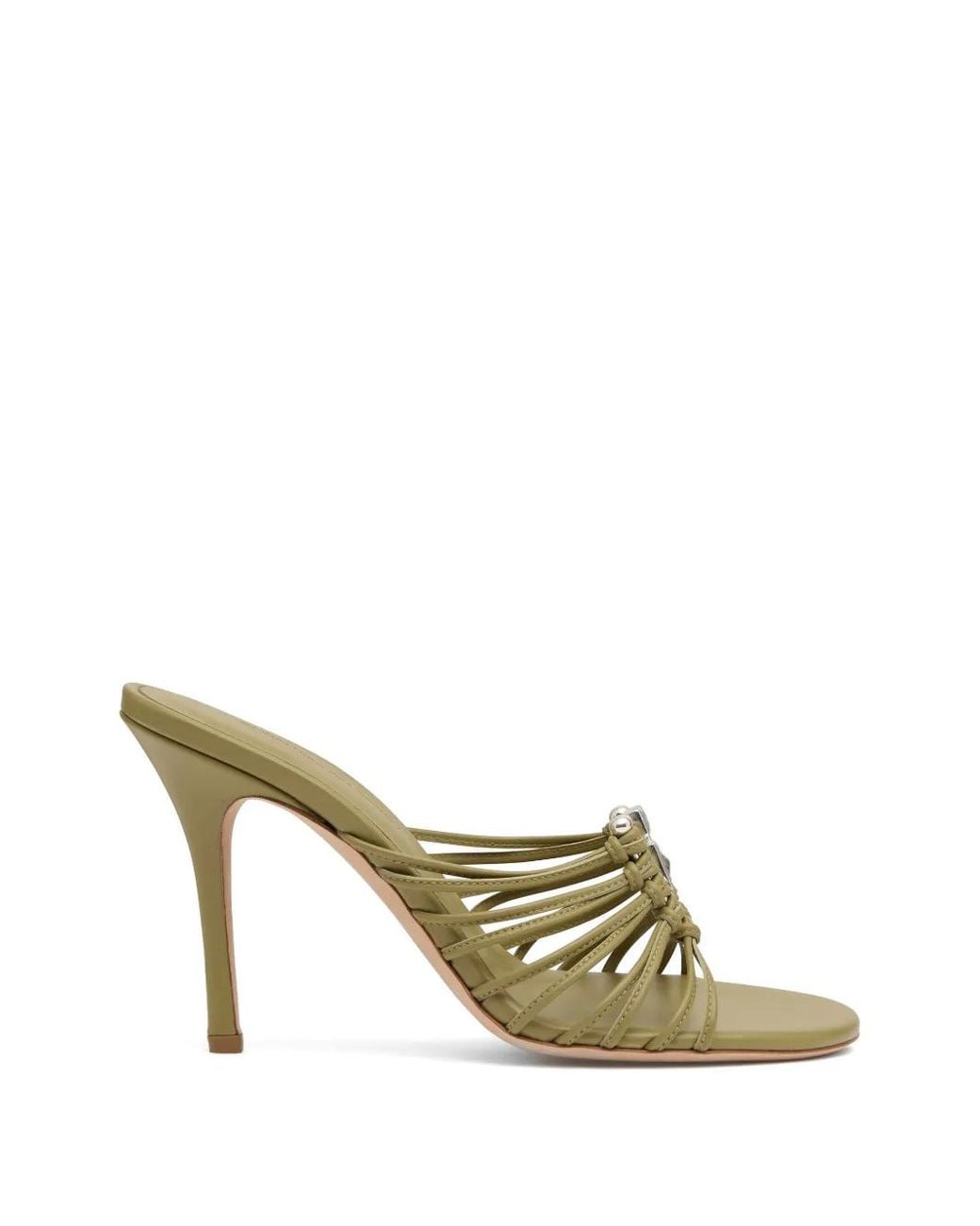 Christopher Esber Metallic Quartz-Embellished Heeled Sandals