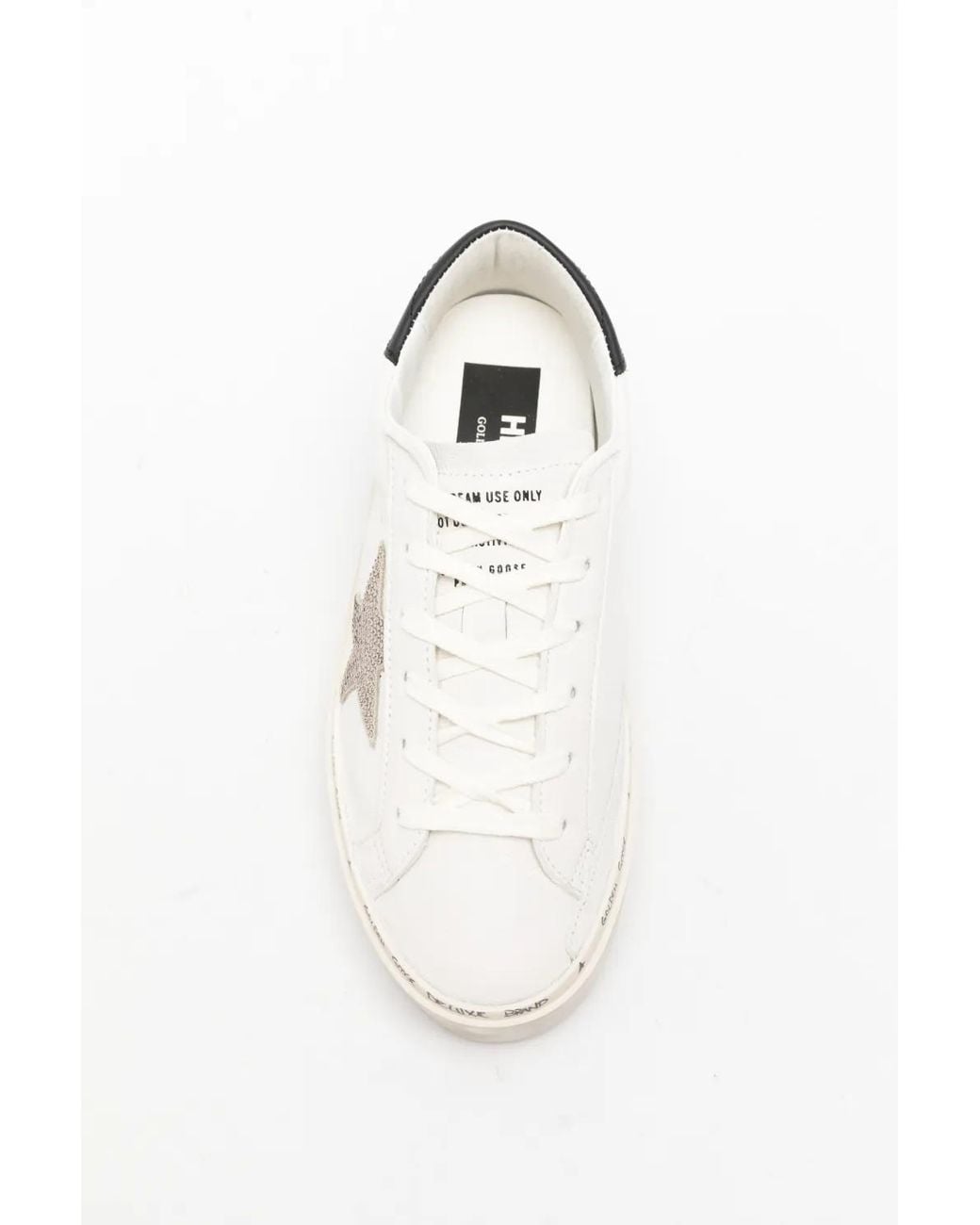 Golden Goose Deluxe Brand White Hi Star Suede Sneakers