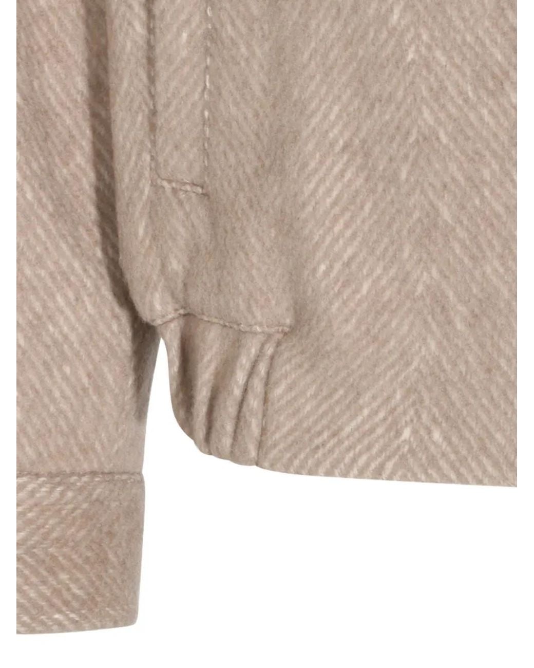 Altea Natural Arden Herringbone-Pattern Zip-Up Jacket for men