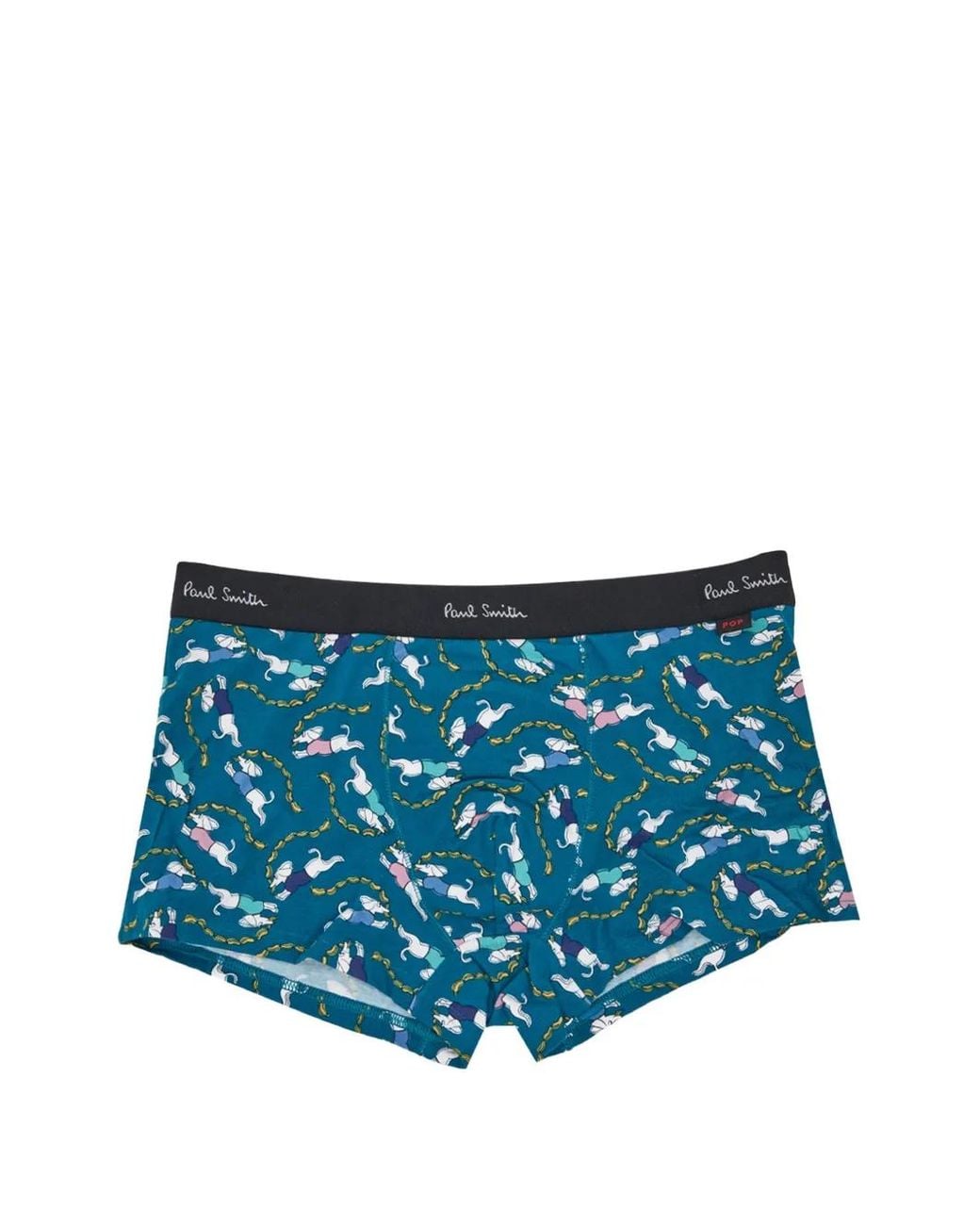 Paul Smith Blue Sausage Dog Print Boxers for men