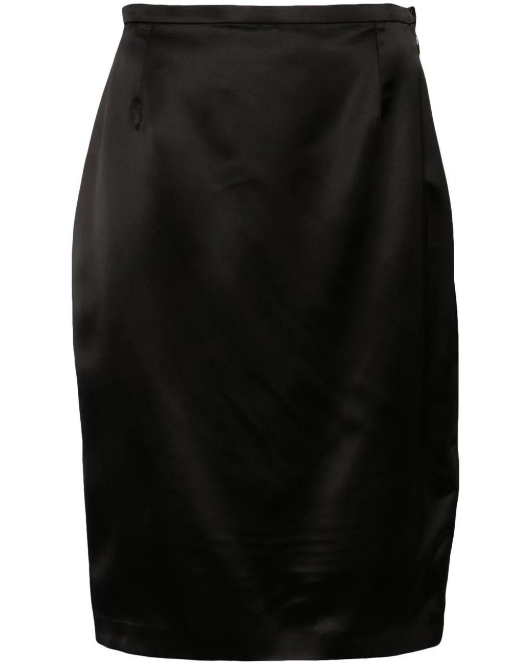 Saint Laurent Black Midi Skirt
