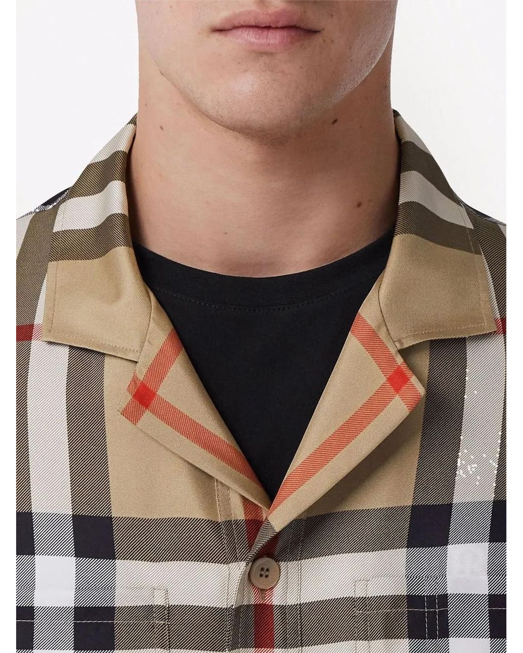 Burberry Brown Silk Shirt for men