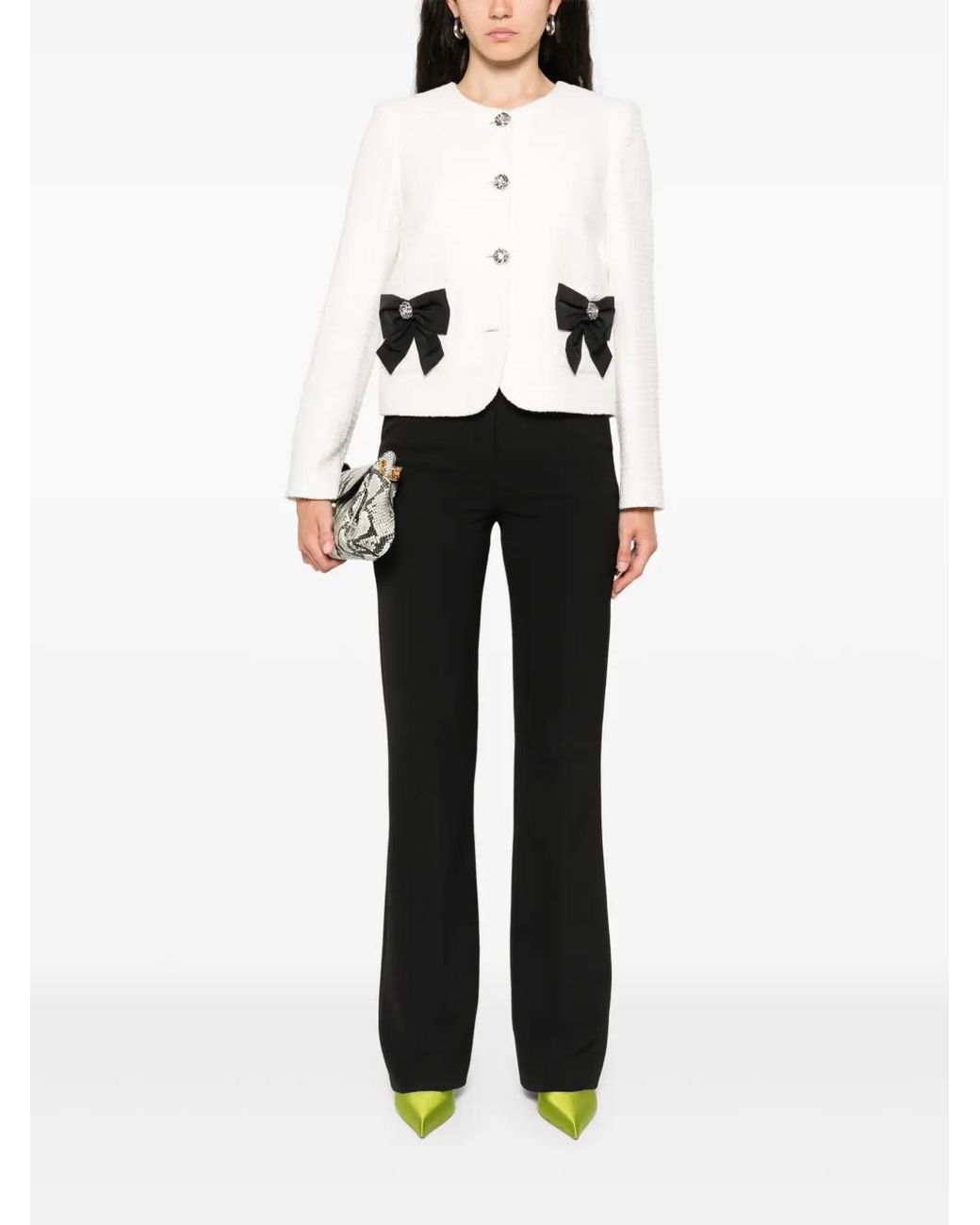Nissa Black Flared Trousers