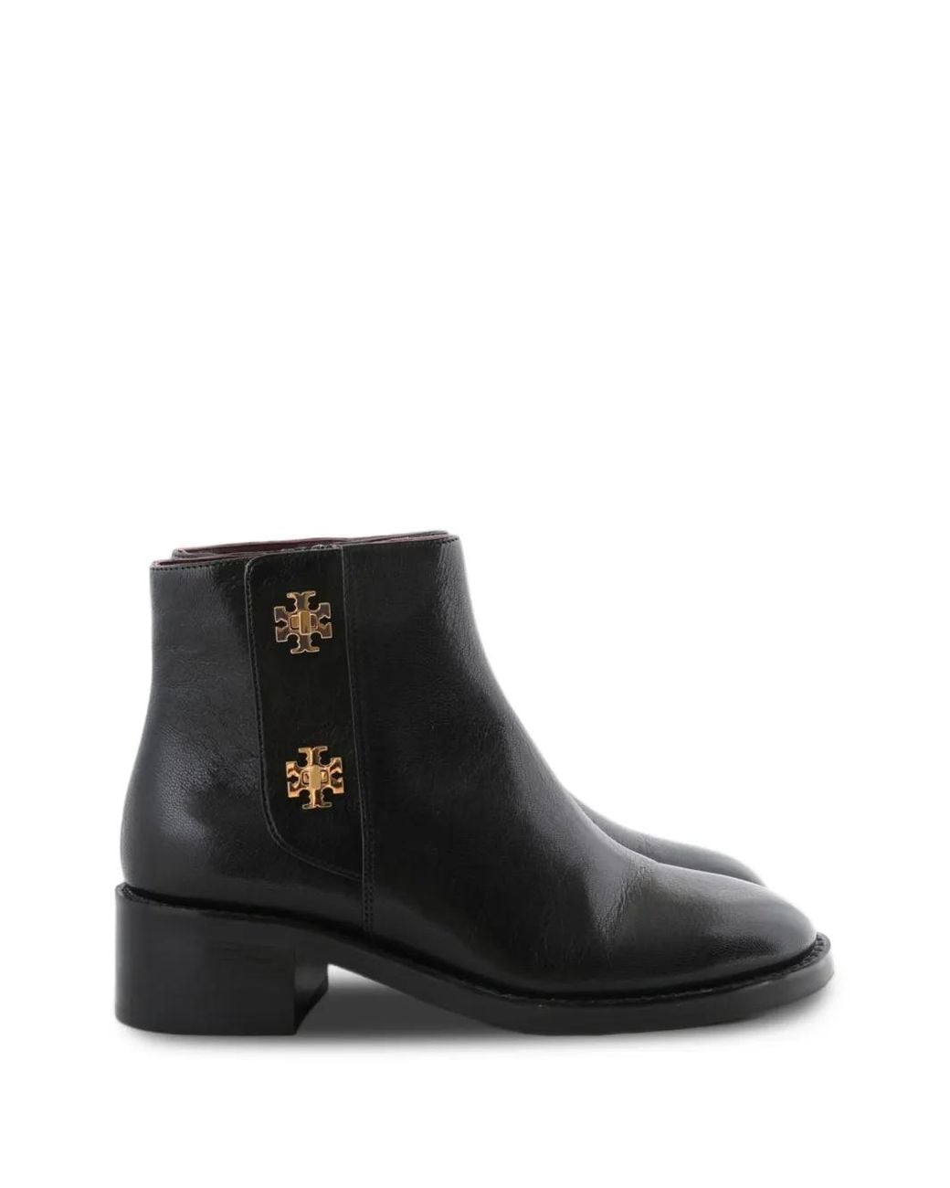 Tory Burch Black Turnlock Stiefeletten