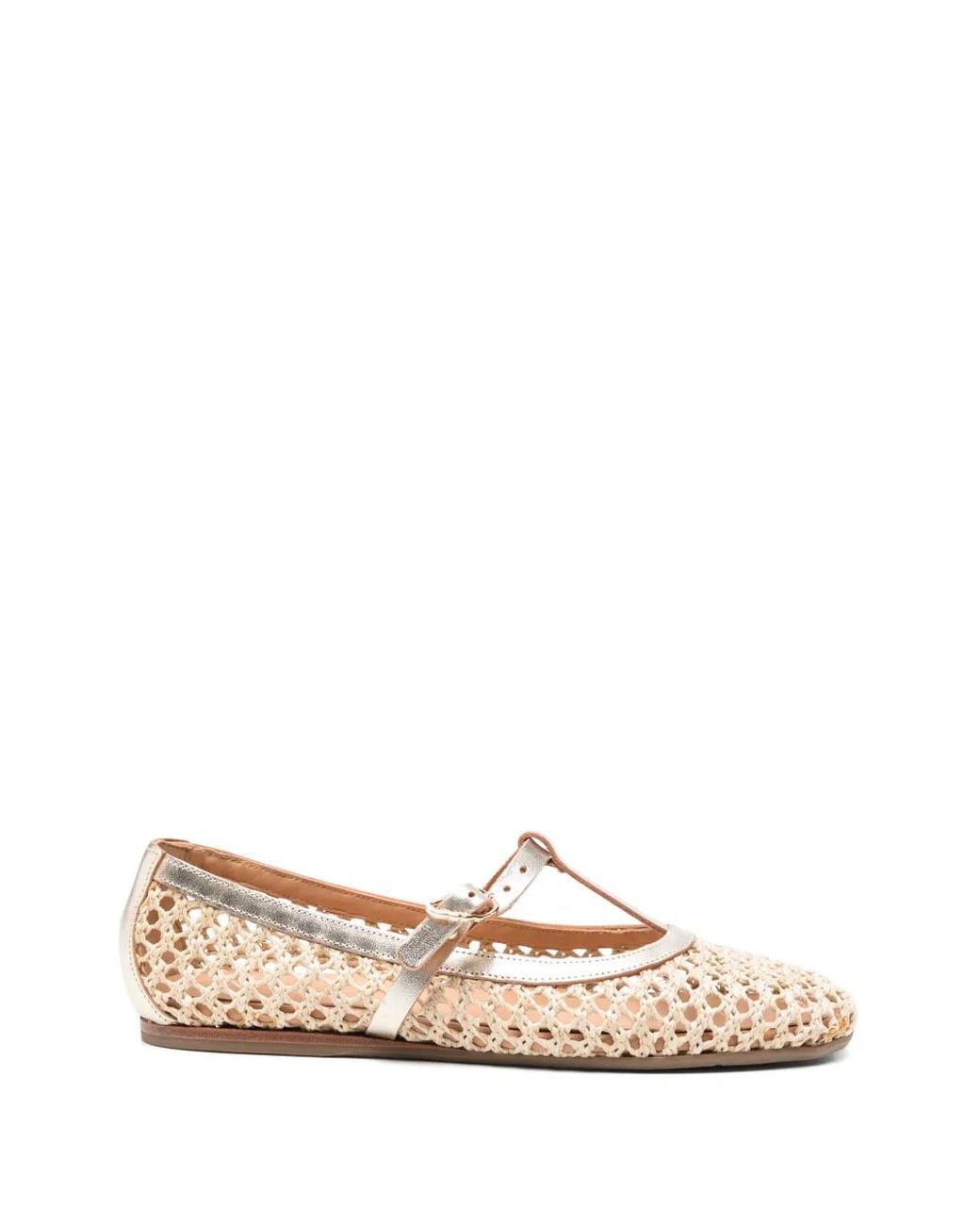 Ancient Greek Sandals Natural Aerati Woven Ballet Flats