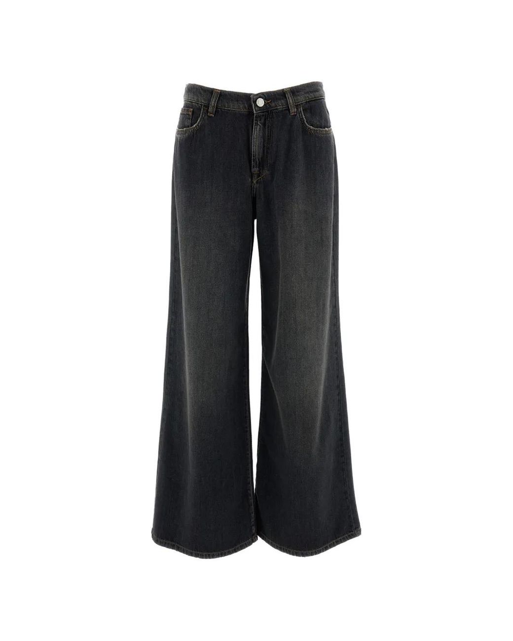 3x1 Black Wide-Leg Jeans