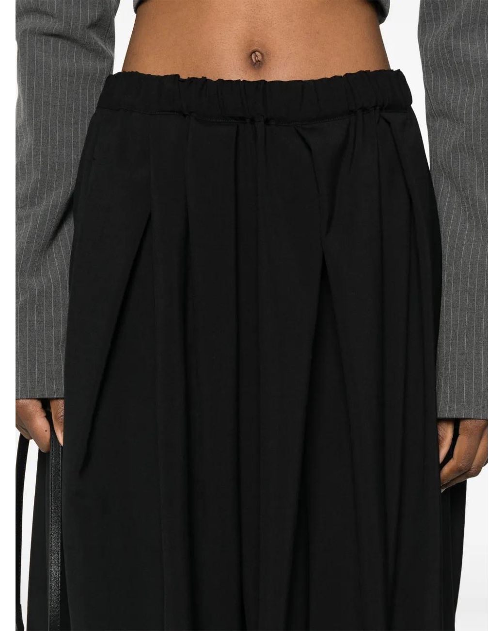 Comme des Garçons Black Cropped Trousers