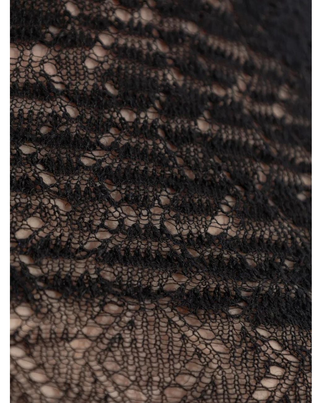 DSquared² Black Openwork Sleeveless Vest