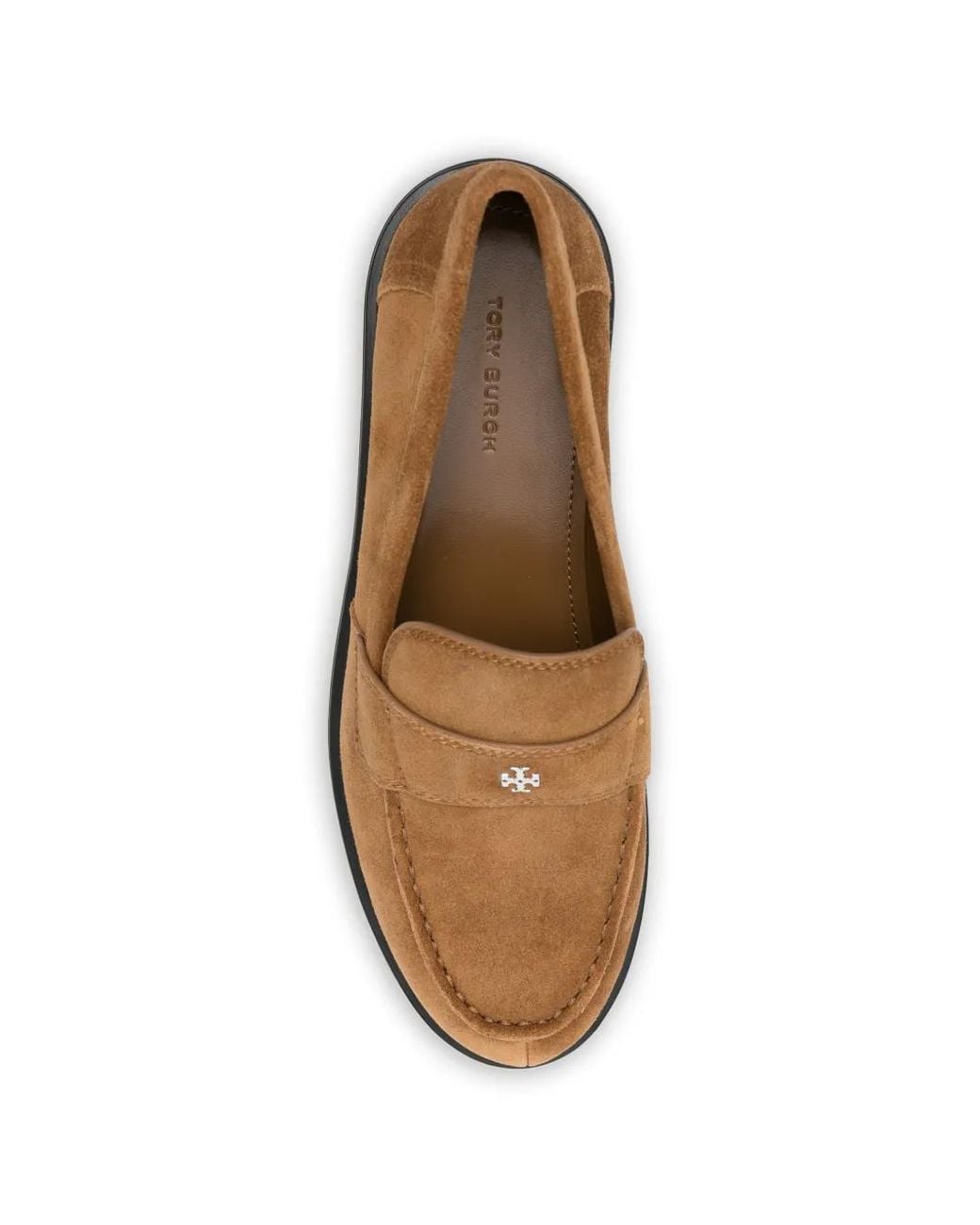Tory Burch Brown Suede Loafers