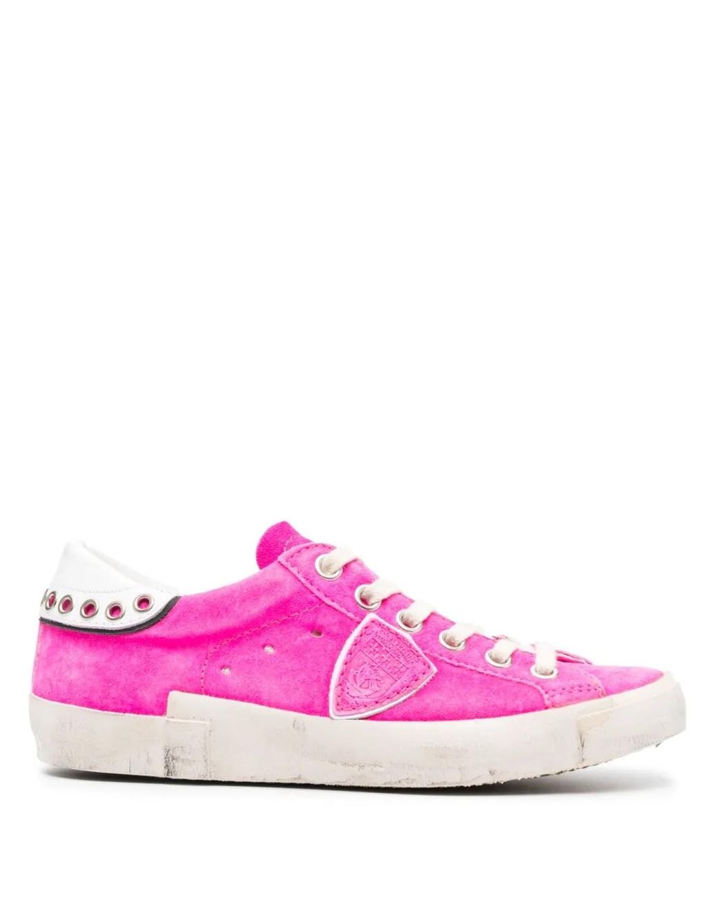 Philippe Model Pink Prsx Low-Top Sneakers