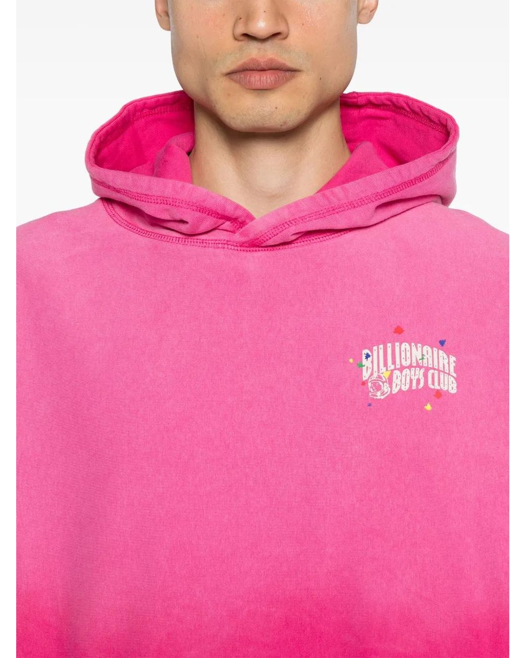 BBCICECREAM Pink Small Arch Logo Hoodie for men
