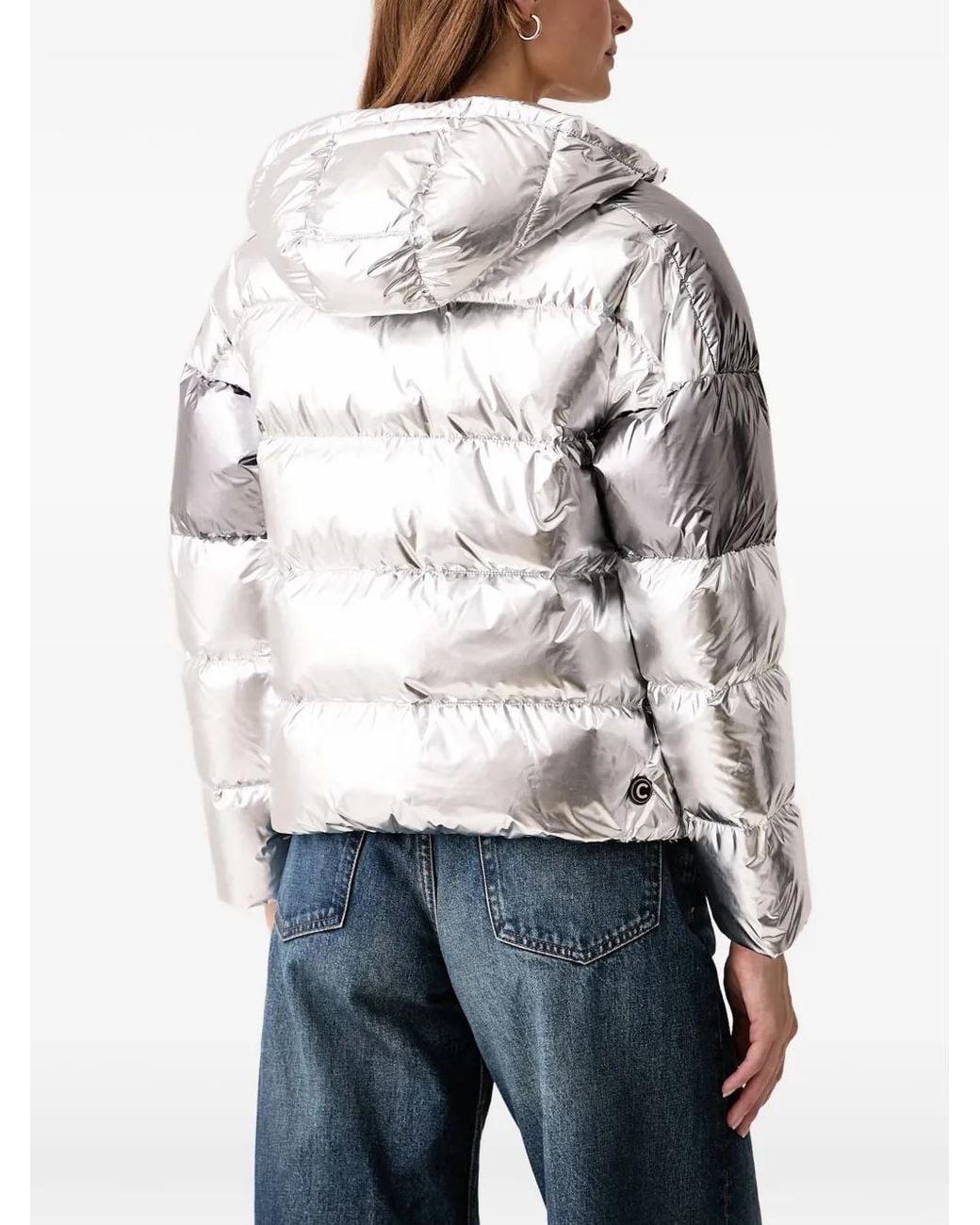 Colmar Gray Metallic Puffer Jacket
