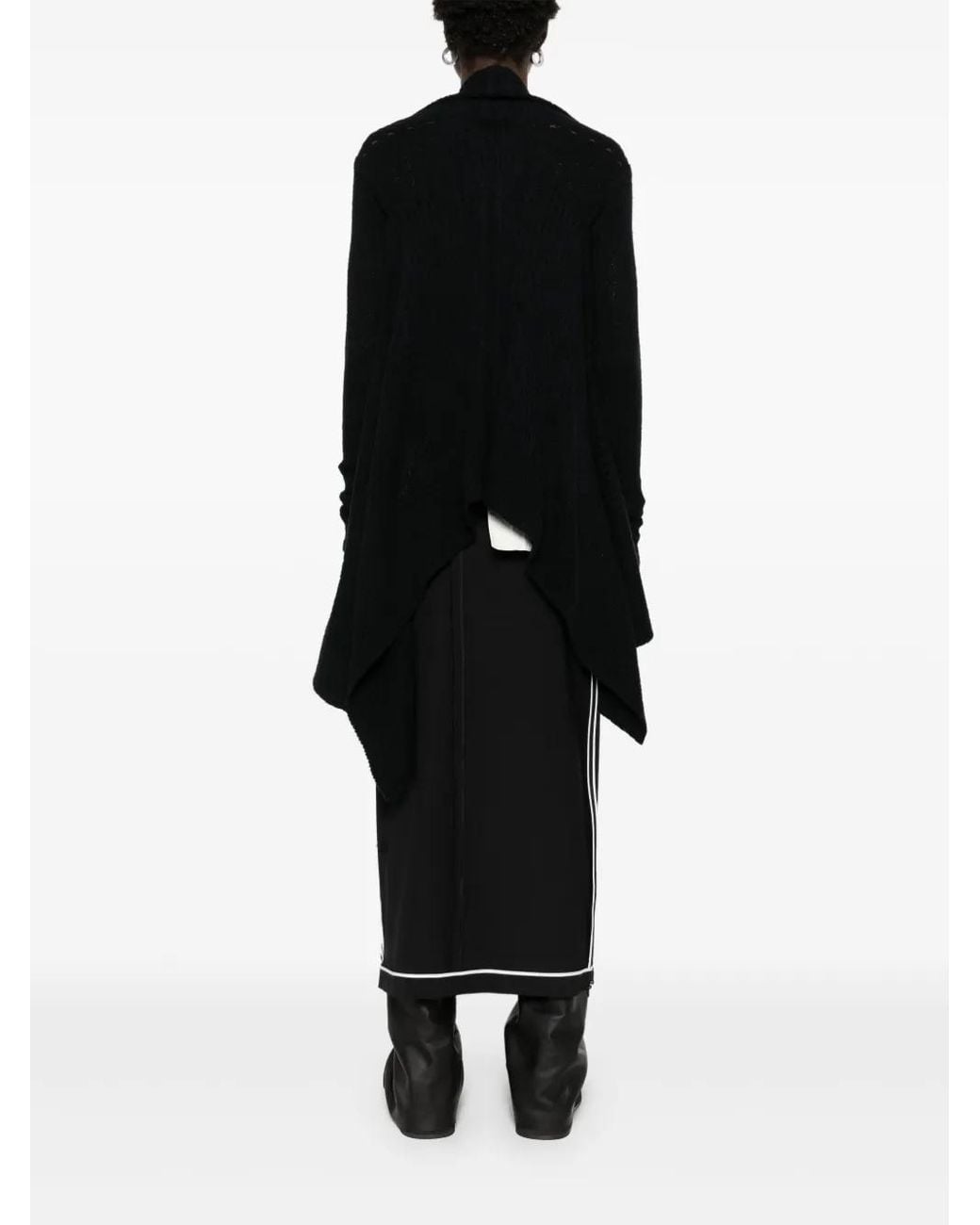 Rick Owens Black Medium Wrap Cardigan