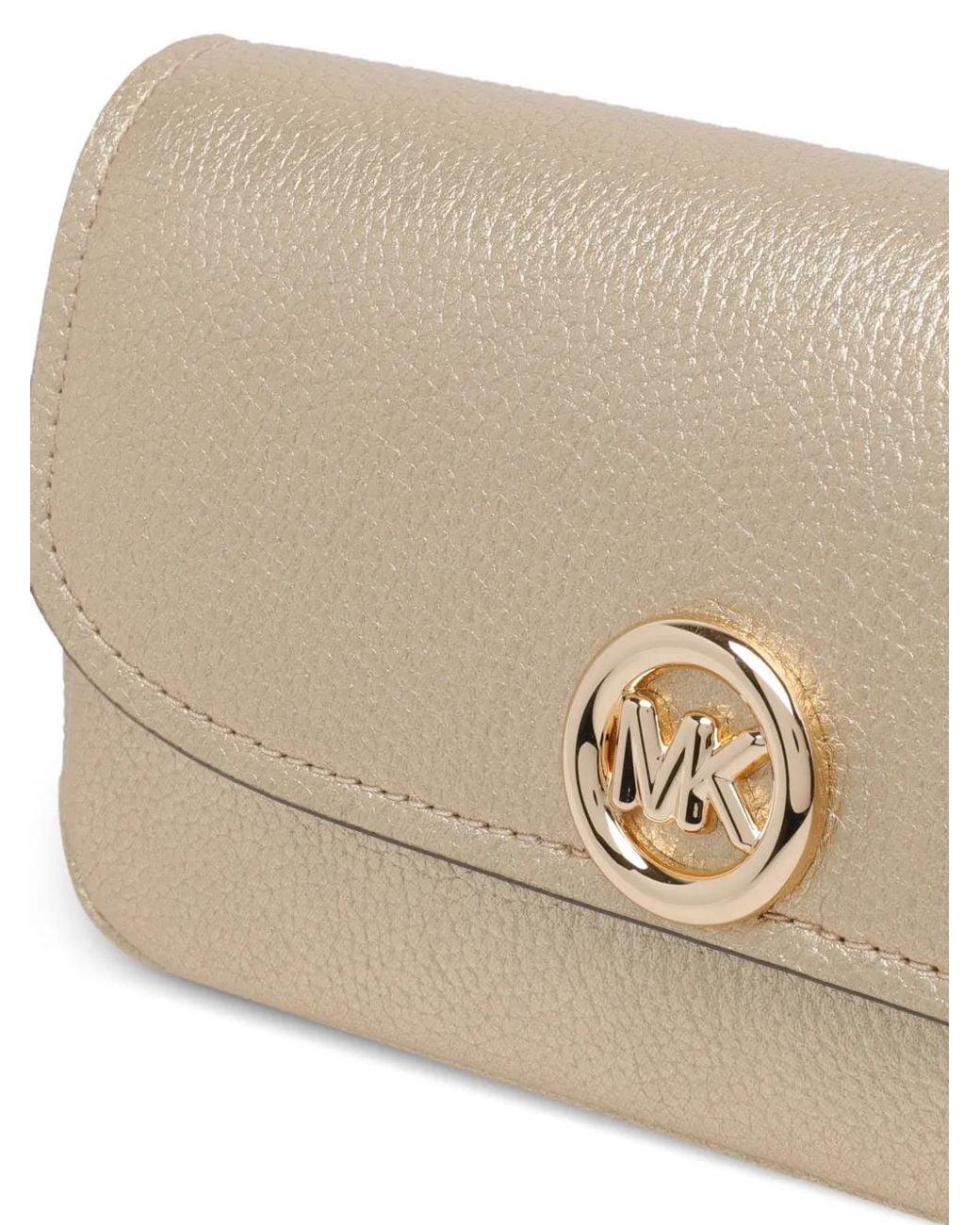 MICHAEL Michael Kors Natural Logo-Plaque Shoulder Bag