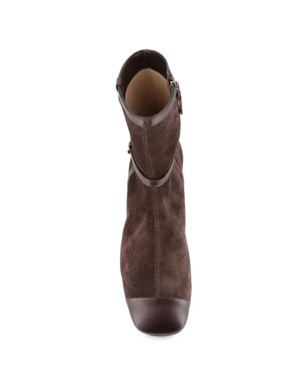 Roberto Del Carlo Brown Suede Panelled Ankle Boots