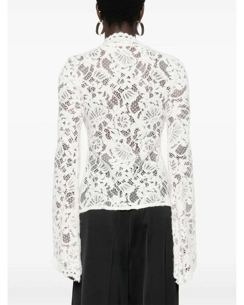MANURI Sally Blouse Van Kant in het White