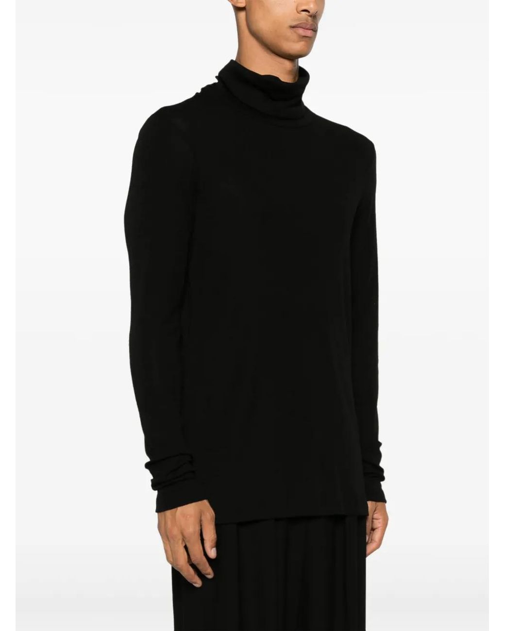 Rohe Black Wool Sweater for men