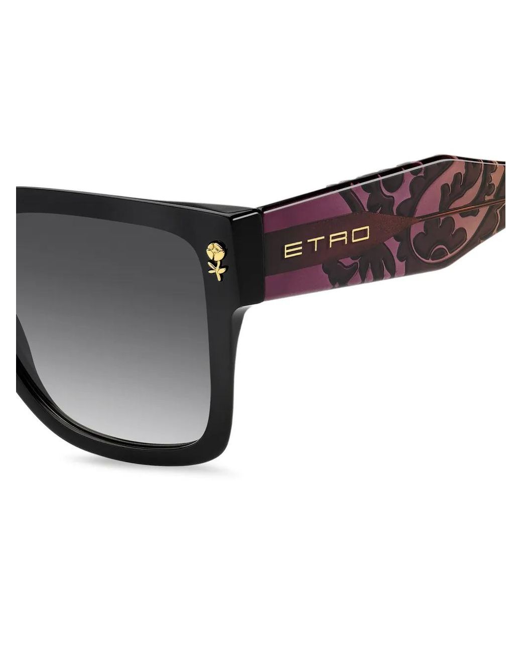Etro Black Colour Stripes Sunglasses