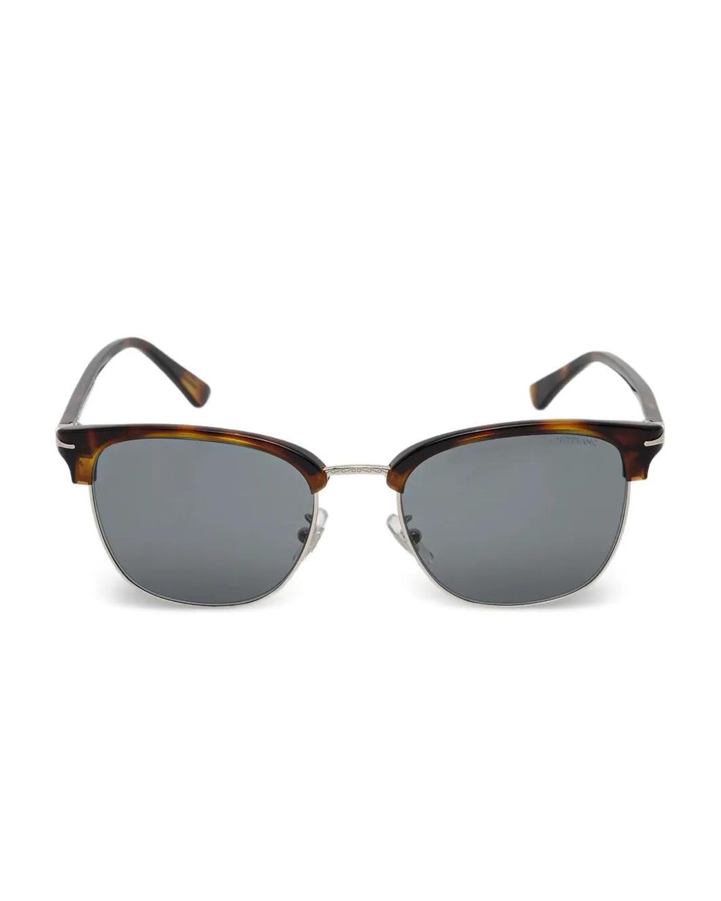 MONT BLANC EYEWEAR Brown Browline Sunglasses for men