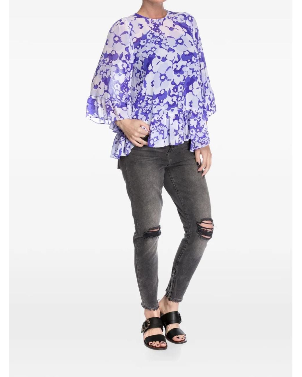 One Teaspoon Gerafelde Jeans in het Blue