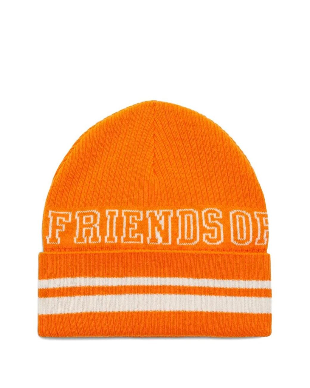 Dorothee Schumacher Orange Lettered Beanie