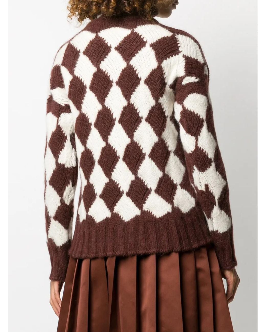 Plan C Brown Pullover Mit Rollkragen