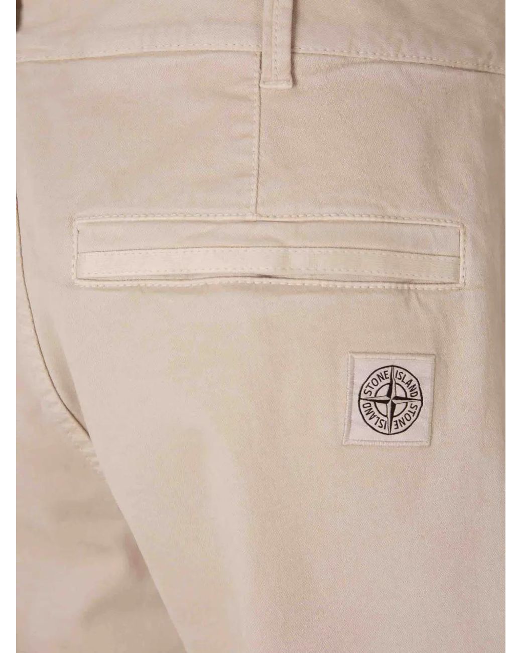 Stone Island Natural 3100030 Stretch-Organic Broken-Twill Cotton 'Old' Effect for men