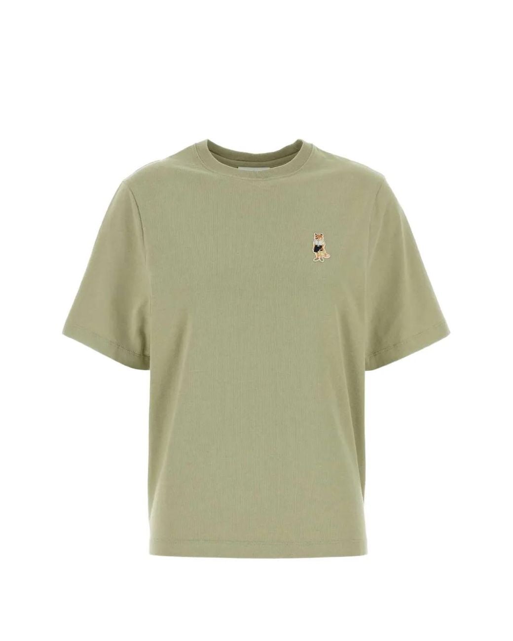 Maison Kitsuné Green Dressed Fox Cotton T-Shirt