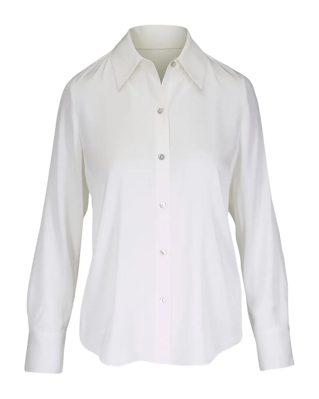 Camisa Con Botones Vince de color White