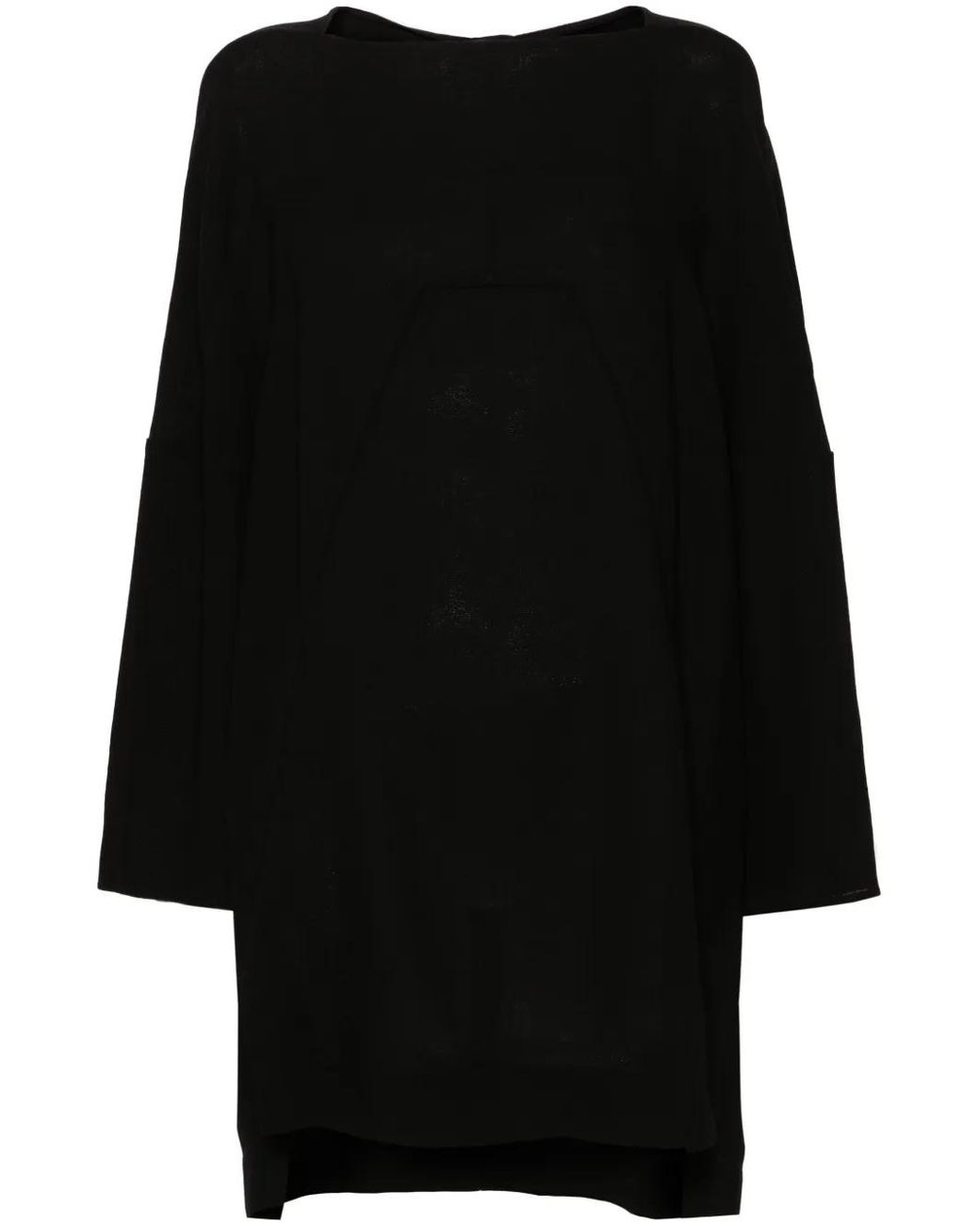 Rick Owens Phleg Mini Blouse Van Scheerwol in het Black