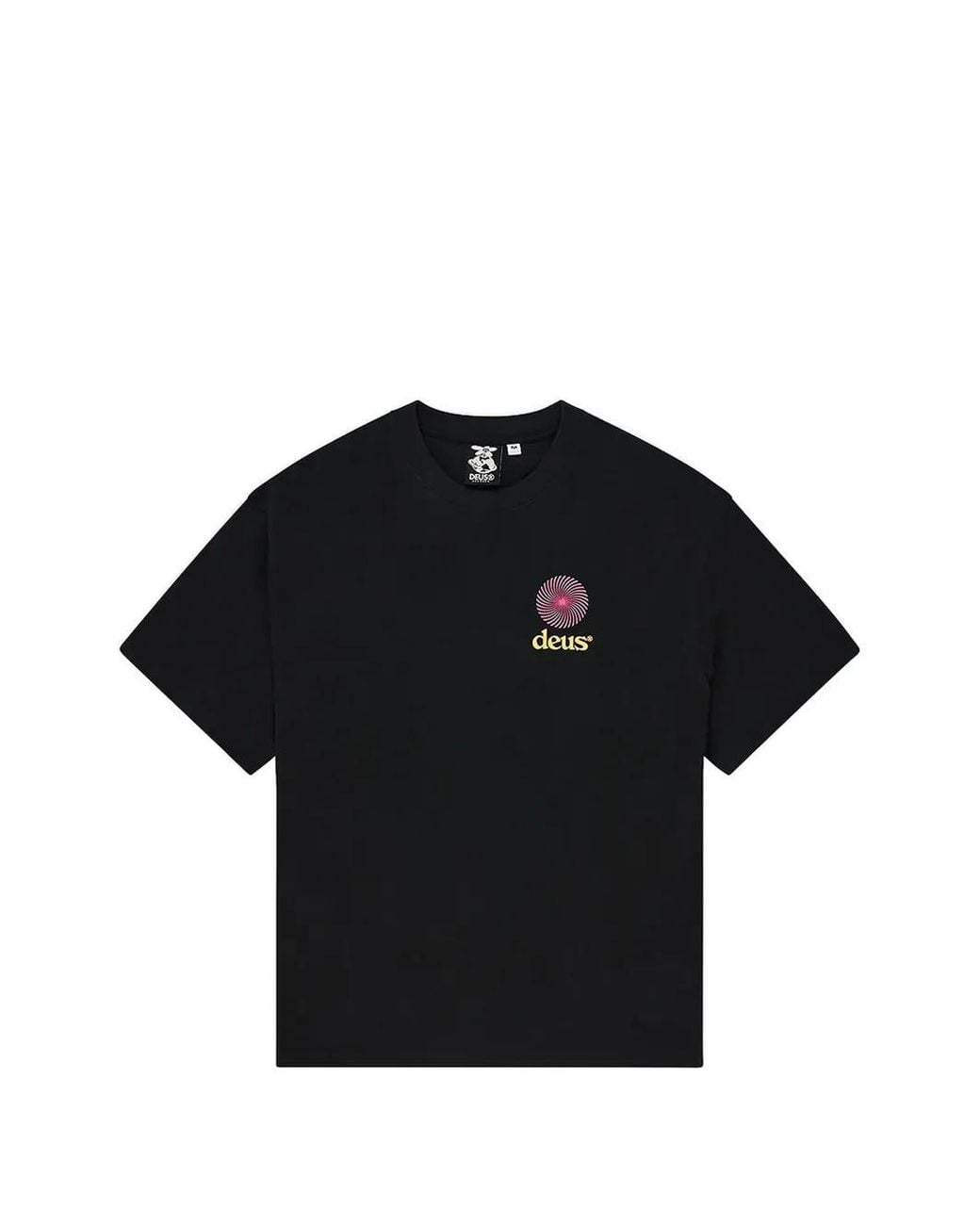 Deus Ex Machina Black Strata Os T-Shirt for men