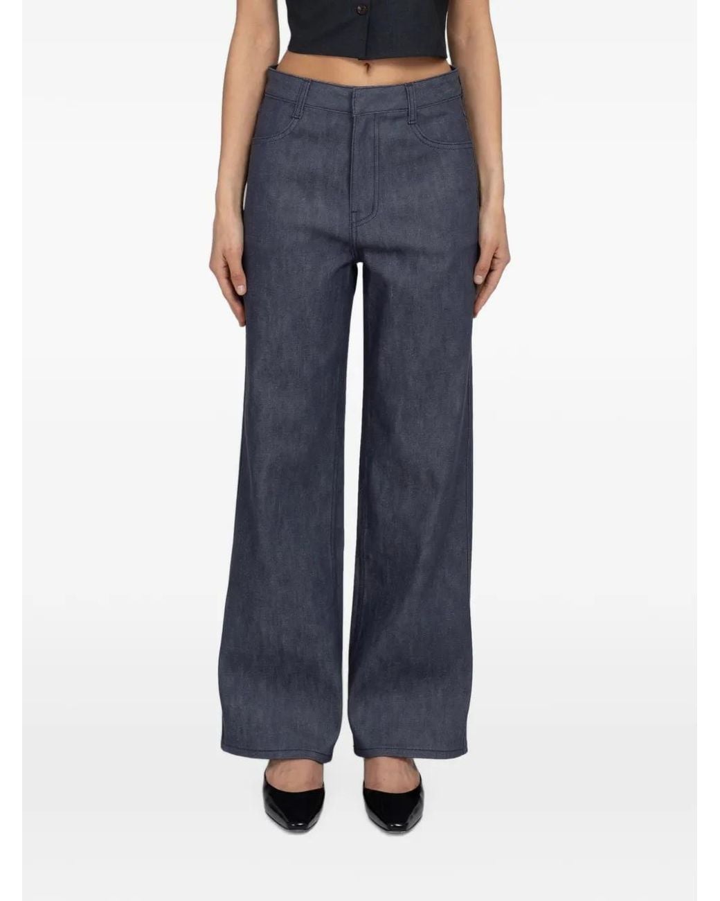 Amomento Blue Straight-Fit Jeans