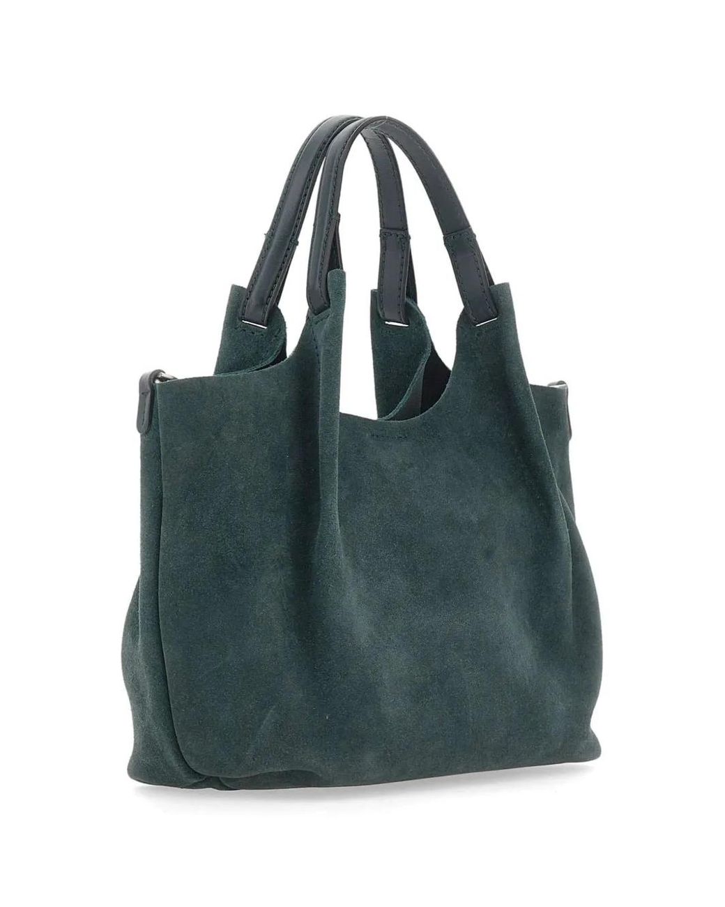 Gianni Chiarini Blue Medium Dua Suede Tote Bag