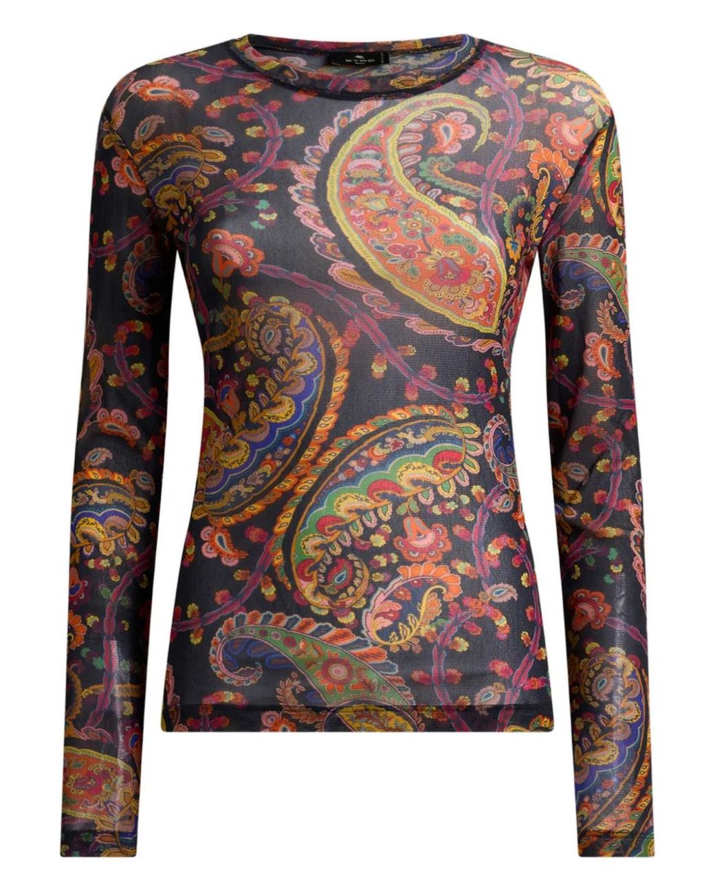 Etro Brown Paisley-pattern Top