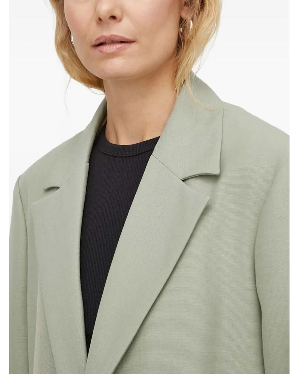 Won Hundred Green Buttoned Pocket Blazer