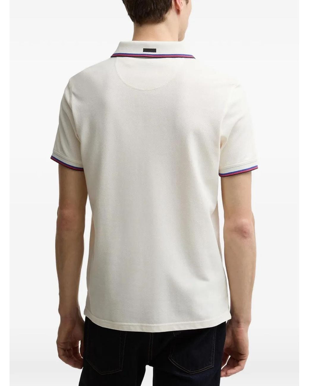 Barbour White Lure Polo Shirt for men
