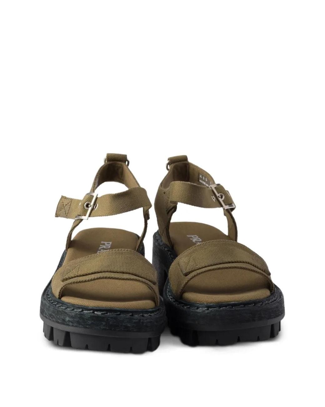 Sandali Con Fibbia di Prada in Black