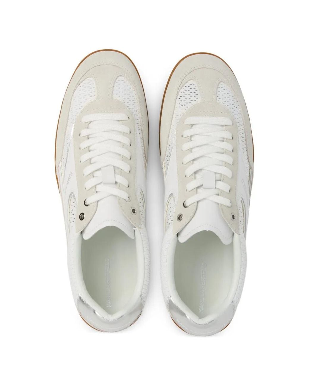 Karl Lagerfeld White Exclusive Kandidate Mesh Sneakers