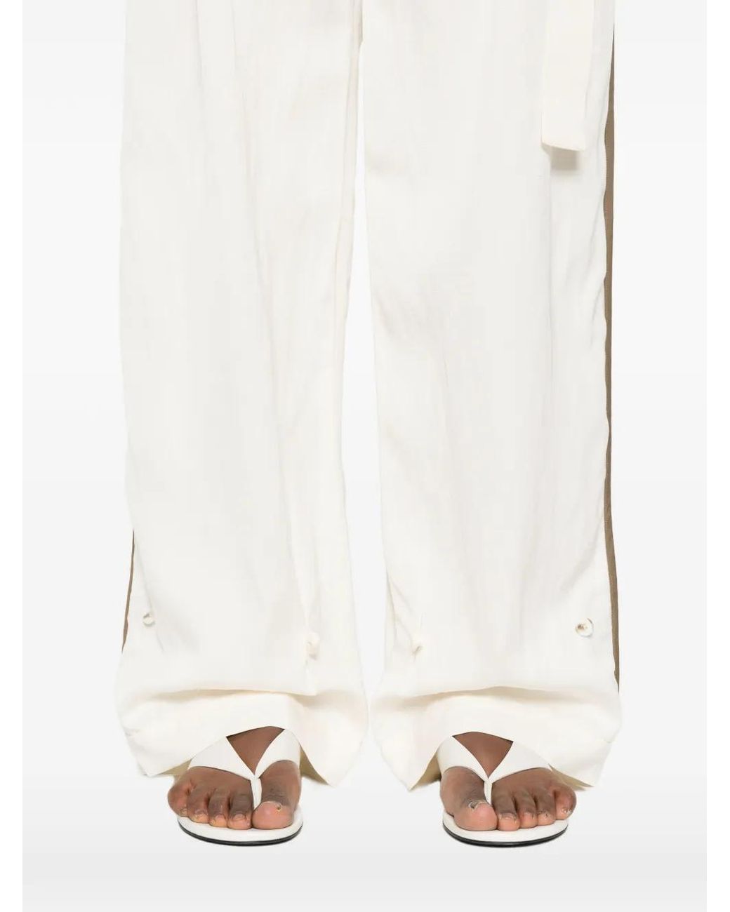 Entire studios White Slit-Pocket Trousers