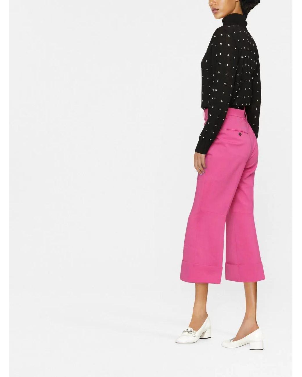 DSquared² Pink Straight Flat Front Pant