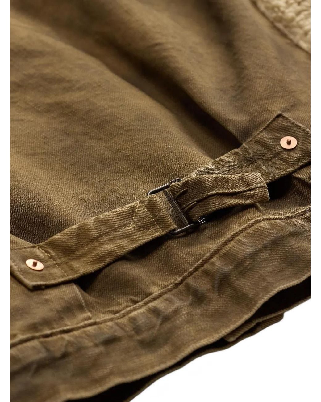 RRL Metallic Shearling Cotton Jacket for men