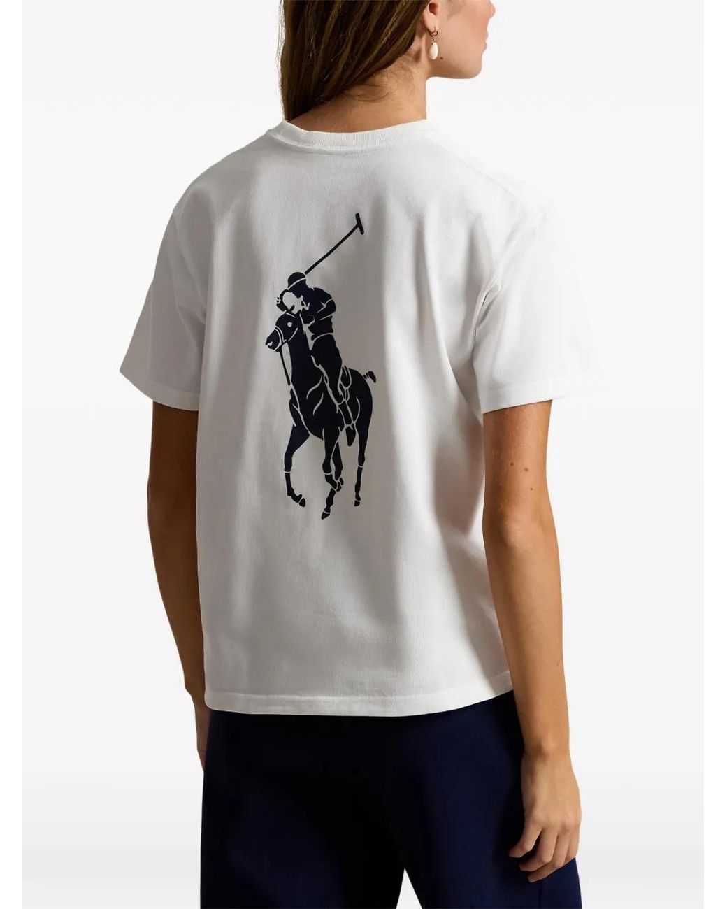 Polo Ralph Lauren White Logo-Detail T-Shirt