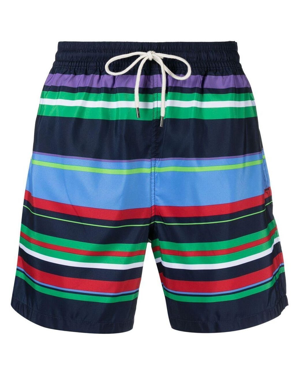 Polo Ralph Lauren Stripe-print Swim Shorts in Blue for Men - Lyst