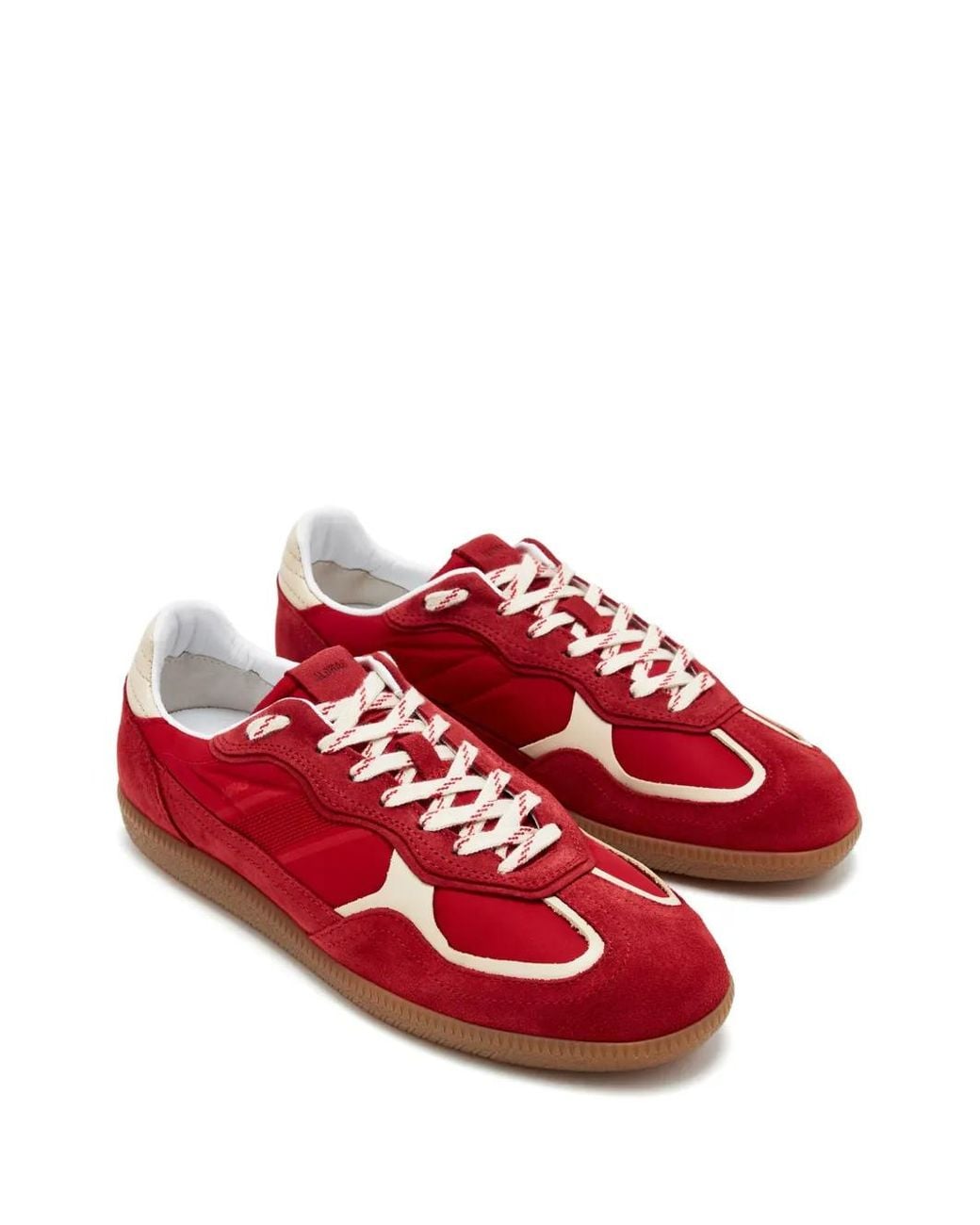 Alohas Red Tb.490 Rife Sheen Leather Sneakers