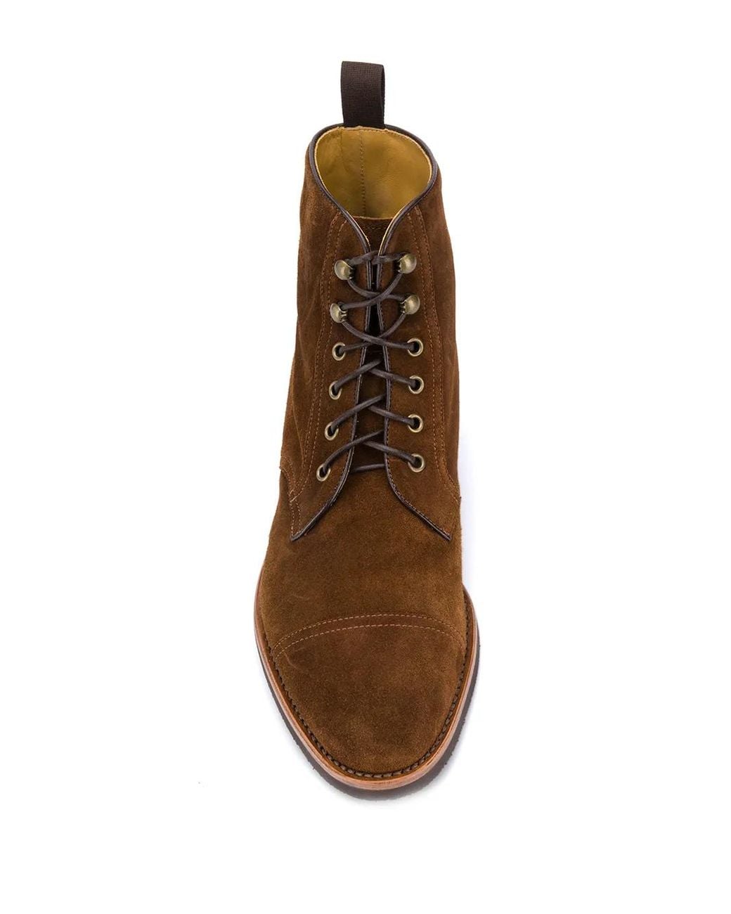 Scarosso Brown Lace-Up Ankle Boots for men