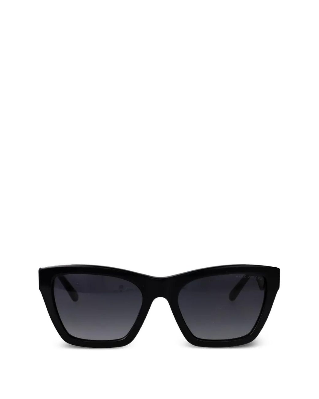 Marc Jacobs Black Eckige Sonnenbrille Mit Logo