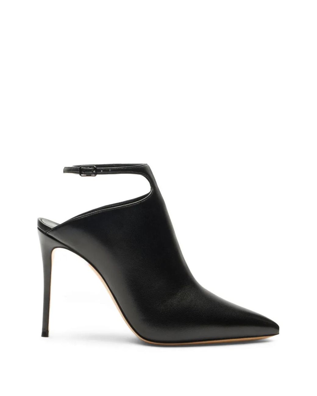 Casadei Black Julia Flavour Leather Mules