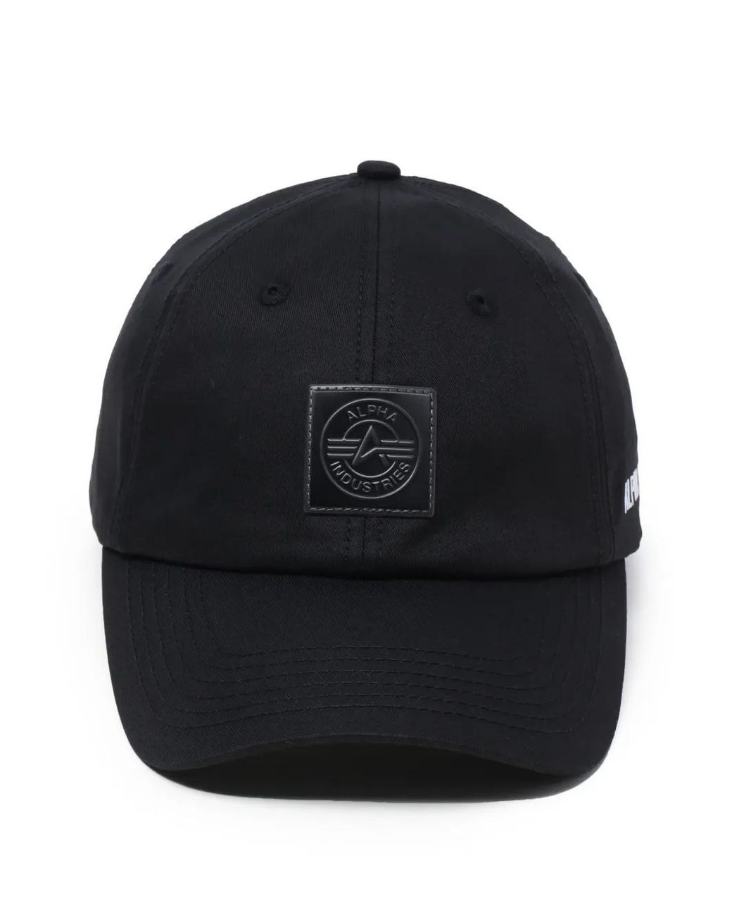 Alpha Industries Blue Logo-Patch Baseball Cap for men