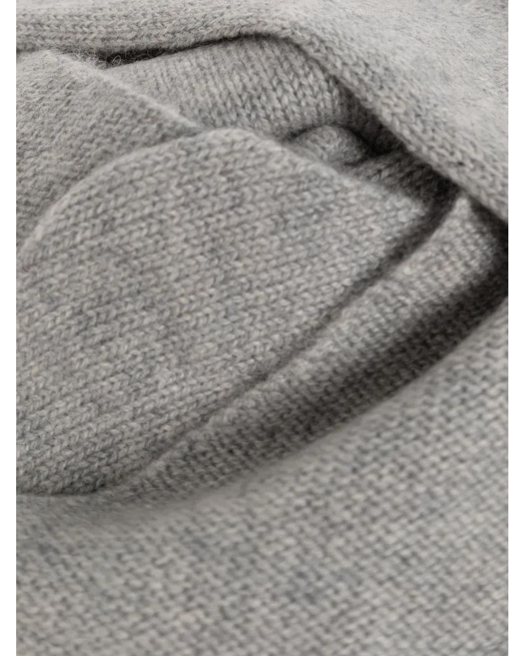 Lisa Yang Gray Florianne Triangular Scarf
