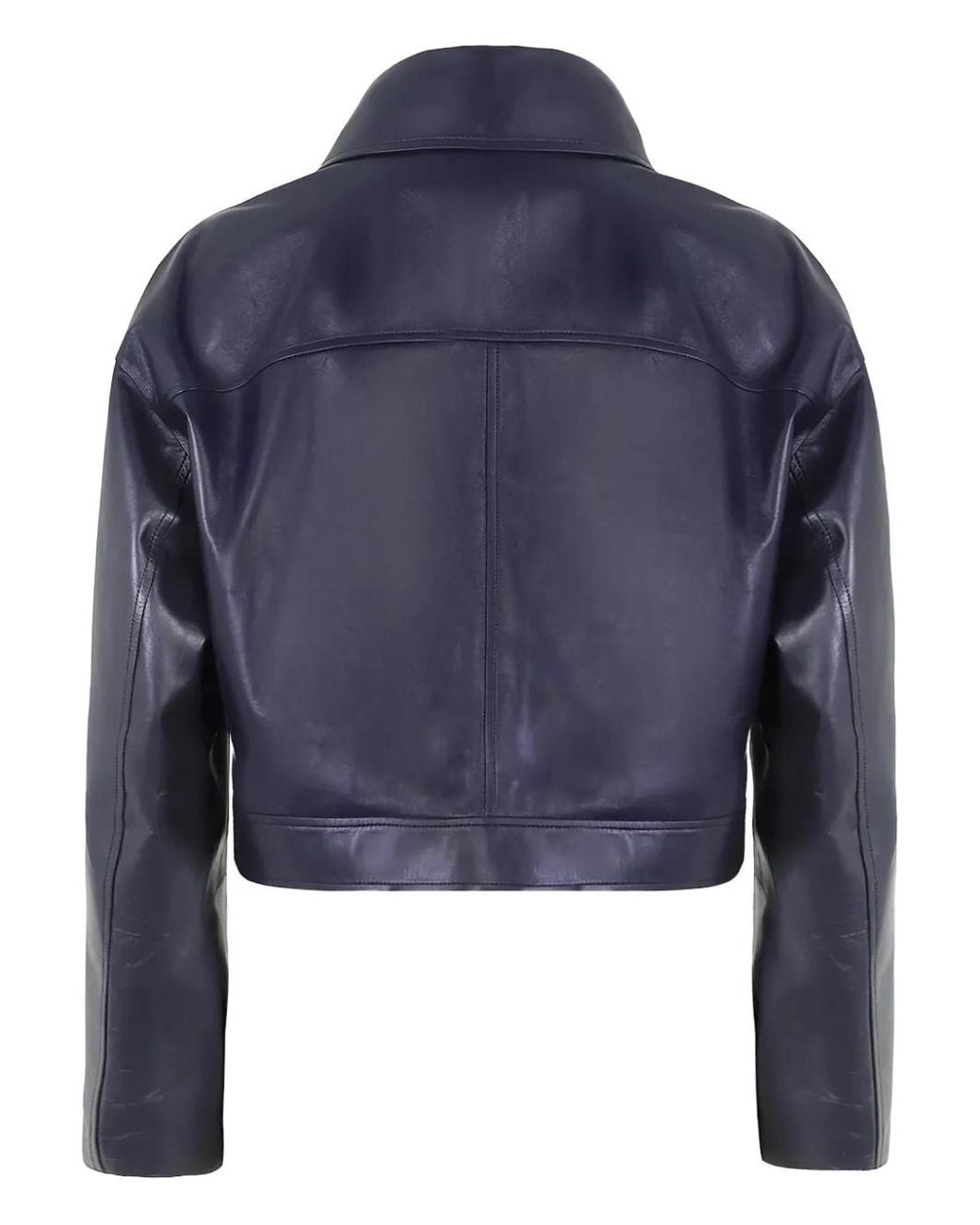Desa Nineteenseventytwo Blue Leather Jacket